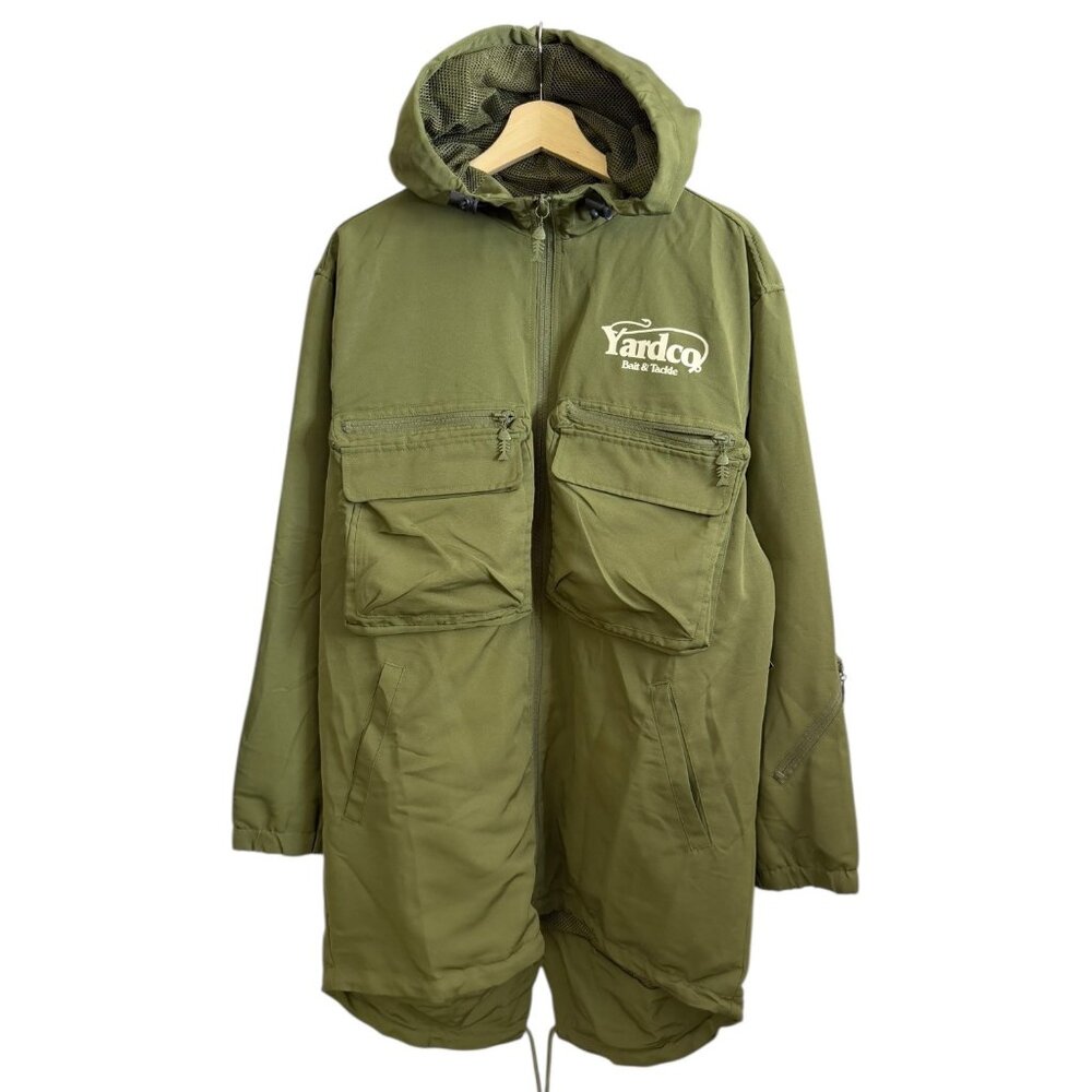 The Yard Ludwig Ahgren Bait & Trade Utility Jacket Green S Fisherman Streetwear